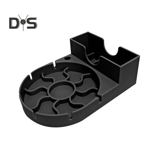 

Силиконовая сушилка для чашек с противоскользящим дизайном, быстросохнущая, для чашек объемом 30/40 унций, пищевая, компактная крышка для хранения, держатель для трубочки чёрный