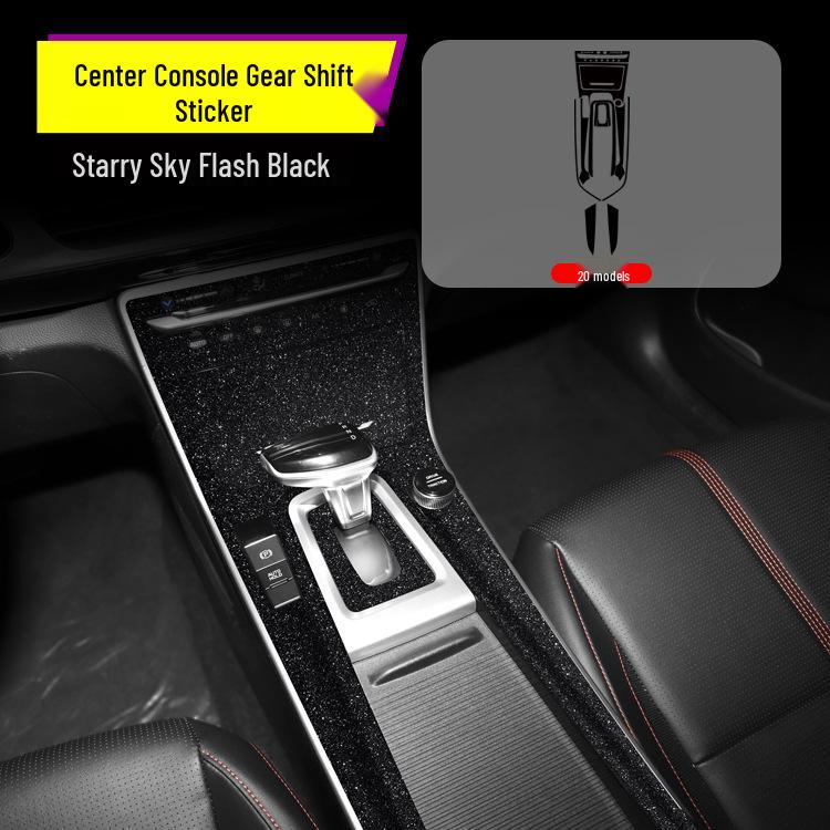 

Киа КХ3 (15-21) Комплект наклеек для интерьера: Декоративная пленка для консоли и рычага переключения передач для изменения цвета