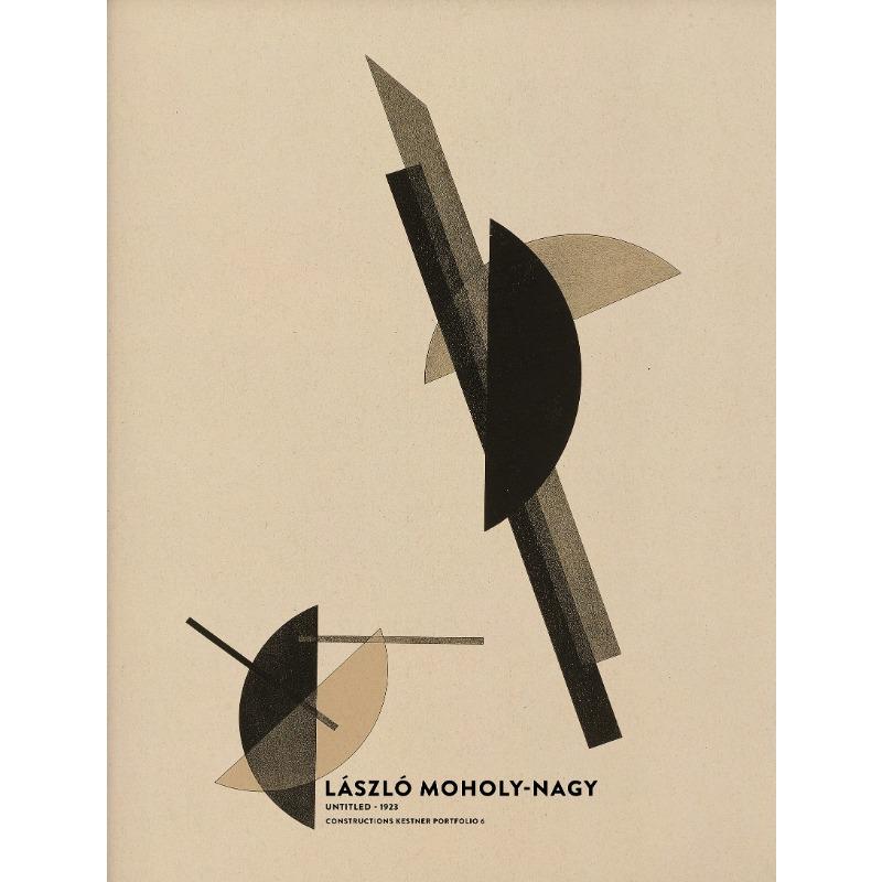 Minimal Midcentury Black & White Bauhaus Poster Abstract Moholy Nagy Canvas Painting Wall Art Galley Bedroom Home Decor