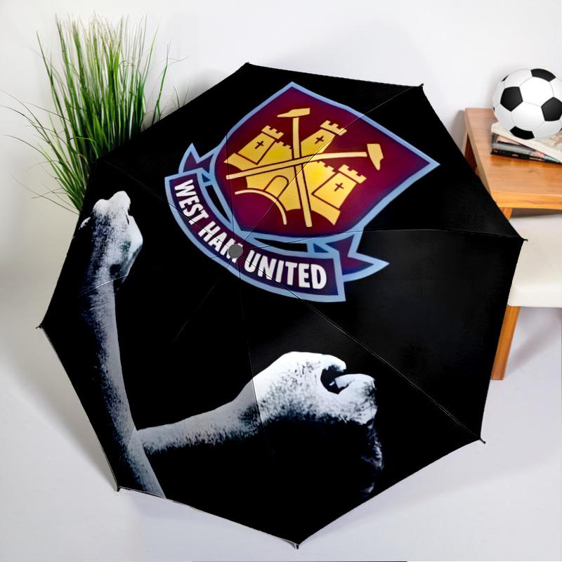 hammer Football Printed Automatic Umbrella, 8-Frame for Travel, camping, Casual Umbrella, Essential Gift for  for family and friends