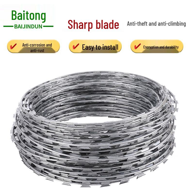 Hot-dip Galvanized Razor Wire Fence
