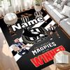 Custom Name Personalized Football Club Print Carpet, Versatile Home Decor Rug, for Playroom, Apartment, Balcony, Entryway, Hallway Gift