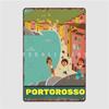 Italia-Portorosso Metal Sign Wall Cave Garage Club Classic Wall Decor Tin Sign Poster