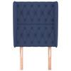 VidaXL Headboard with Ears Blue 83x23x118-128 Cm Fabric3118272