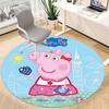 1 Stück Peppa Wutz Stuhlteppich für das Büro, Rutschfest, Weicher und Langlebiger Büroteppich für die Innendekoration