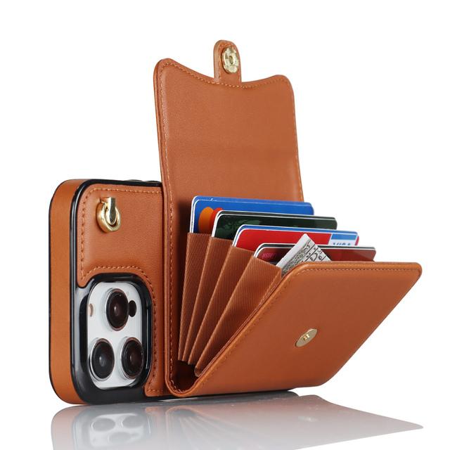 Organ Card Wallet Leather Case For Samsung Galaxy A12 A13 A52 A52s A53 A73 A51 A71 A14 A54 A20 A50 A70 5g 4g Long Lanyard Cover