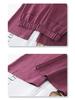 Women's Wide-Leg Brown Cotton Linen Pants - Summer 2025 Collection: Thin, Loose, Casual, Straight-Leg Trousers for Petite Sizes