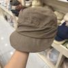 Retro Old Pleated Fashion Versatile Thin Equestrian Hat Women's Autumn Casual Age Reduction Fashion Hat Internet Celebrity Cap