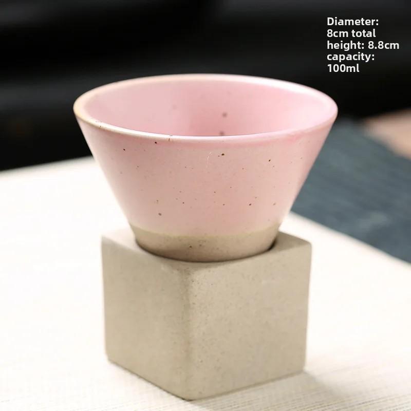 Kreative Kaffeetasse Japanische grobe Keramik Teetasse Grenzüberschreitende Explosion Keramiktasse Retro Wasserbecher Konische Tasse