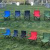 ZISIZ Outdoor Foldable Fishing and Beach Chair with Armrests