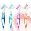 2Pcs Travel Denture Cleaning Tooth Brush With Soaking Storage Box Dentures Container For Teeth Oral Care