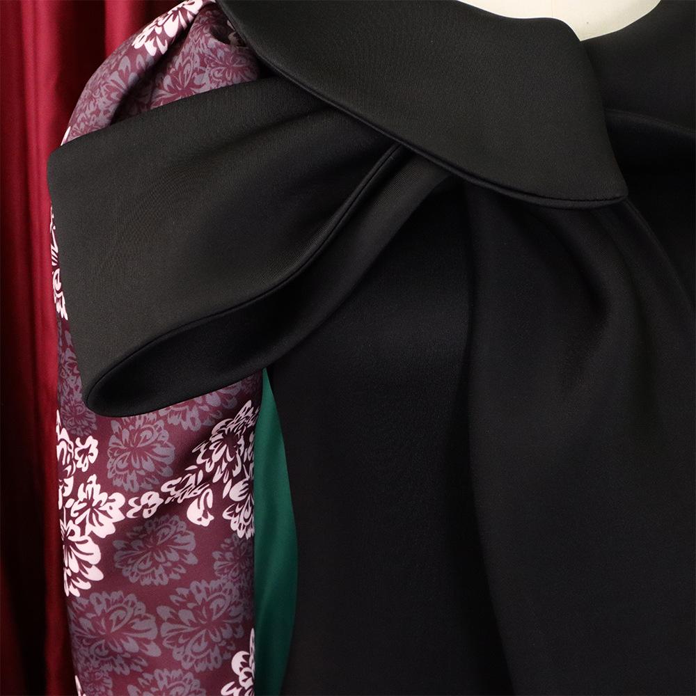 Large Size Women Spring Autumn Fashion Medium Sleeves Dress Ladies Elegant One Piece Patchwork Sheath Dress