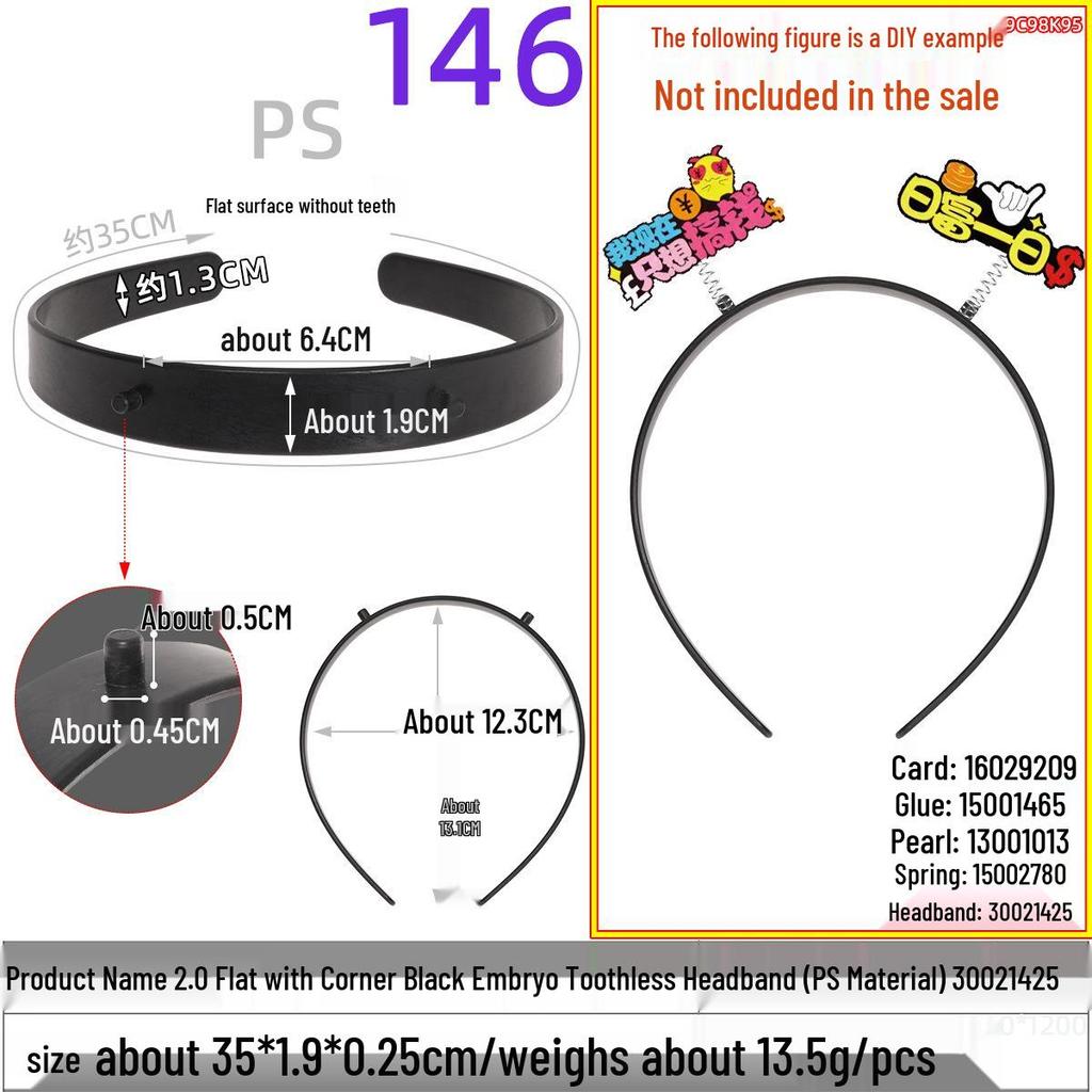 DIY Black Toothless Plastic Christmas Horn Headband 2.0