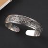 National Style Retro Hand-carved Bracelet Hand Ring Fashionable Court-style Personalized Open-ended Bracelet