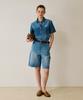 Covernat Woman Bermuda Denim Shorts Blue