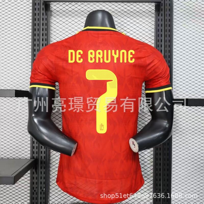 Belgium 2026 World Cup Soccer Jersey Men Women Short Sleeve Football Kit Home Away De Bruyne 7 Player Fan Version