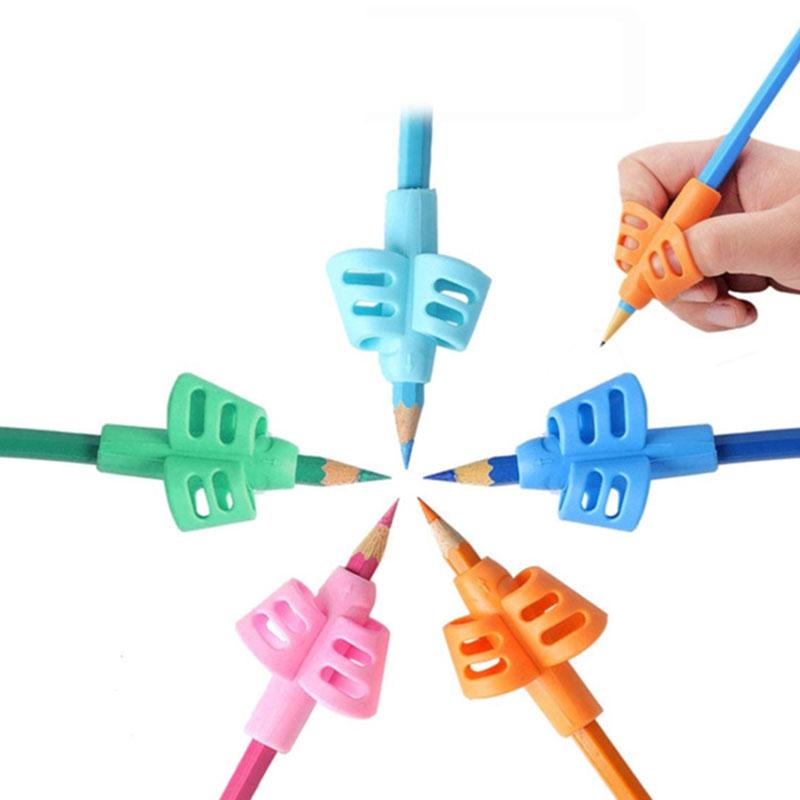 

10 Pcs Children Writing Pencil Pen Holder Kids Learning Practice Silicone Pen Grips for Kids Handwriting Posture Correction