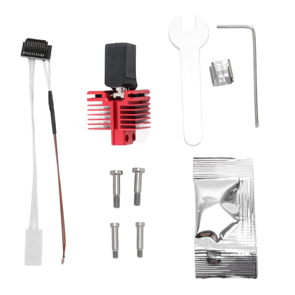 3D Printer Hotend Kit 0.4mm TZ4.0 Integrated Hardened Steel Nozzle All Metal Hot End Kit for P1S