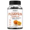 Ulei de Dovleac 3000 Mg Supliment Alimentar, Cu Palmier Pitic, 120 Capsule Moi Per Sticlă