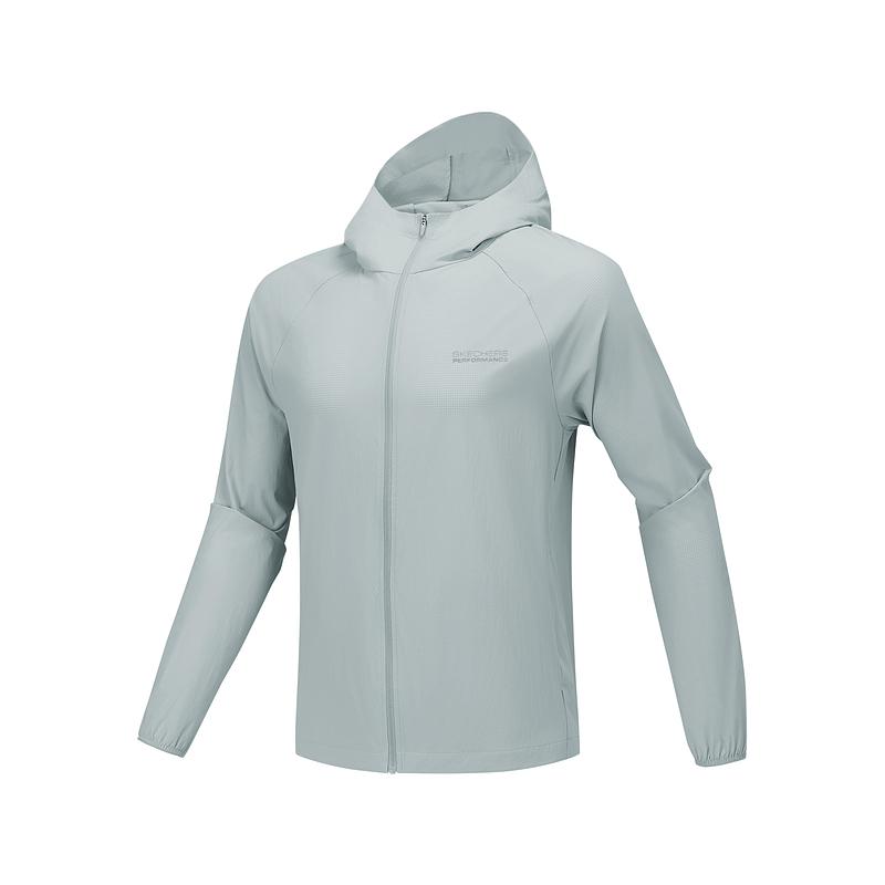 Skechers Breathable Outdoor Sports Jacket Men Jackets Light-Gray P225M188-05CQ M