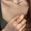 Trendy Geometric Heart Ring: Women's Fashionable Korean-Style Stacking Ring