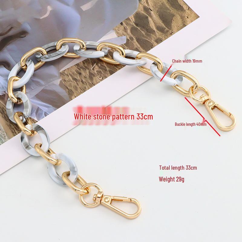 Acrylic Clip Aluminum Chain Crossbody Bag - Little Fragrance Style