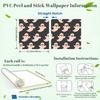 Cartoon Ghost Faces Wallpaper 22.83"X118" Waterproof Wallpaper for Living Room/Bedroom/Bathroom PVC Wall Sticker