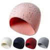 Rhinestone Decor Warm Winter Hat Stretchy Fit Winter Knitted Cap  Outdoor Streetwear