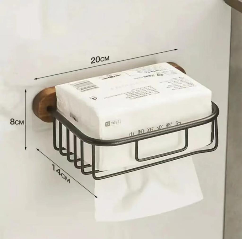 Nordic Solid Wood Light Luxury Towel Rack Bathroom Towel Shelf  Perforated Wall Mounted Towel Shelves Bathroom Accessories