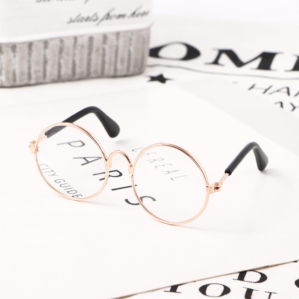 Round Pet Supplies Trend Toys Photos Props Pet Sunglasses Eye-wear Reflection Glasses Cat Glasses