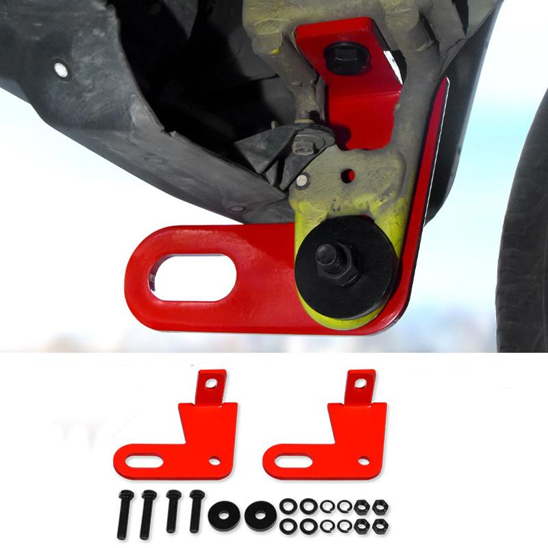 Ajustement personnalisé pour Suzuki Jimny JB74 JB64 Accessoires de Voiture Crochets de Remorquage Pare-chocs Avant et Arrière Crochets Rouges Fearless Off-Roading 2025 2024
