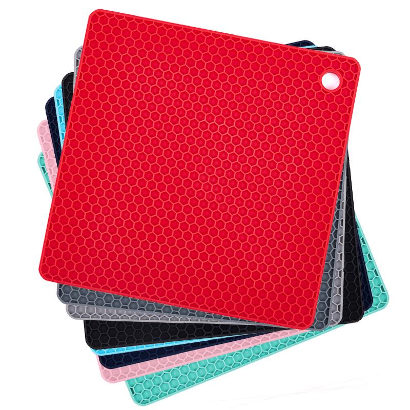 Multi-Function Silicone Honeycomb Table Mat - Non-Slip, Heat Resistant