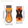 1PC Nail Art Stamping Steel Plate Scraper Pattern Clearer Removable Cleaning Shovel with Glue Stickers Nail Art Accessories Tool