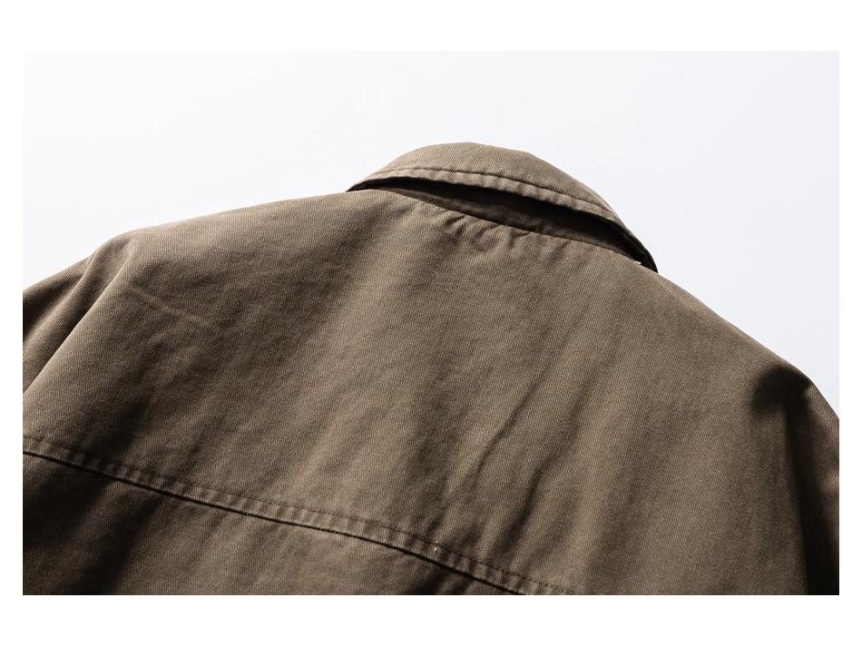 SKRSANYU Men's Retro Cotton Lapel Workwear Jacket - SYM1033