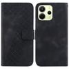 For Xiaomi Redmi Note 14 4G (164.84mm) Stand Case 7-Shaped Pattern Imprint Leather Phone Cover