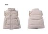Girls' Lace Down Vest - Korean Style, Warm Autumn/Winter Jacket for Toddlers and Preschool Children