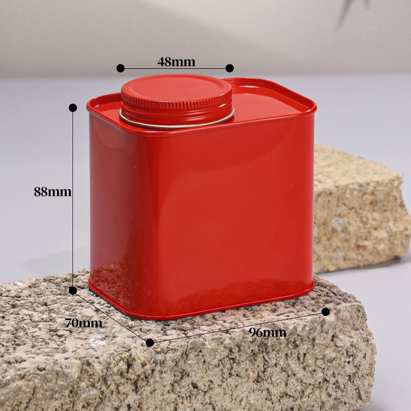1Pcs Packaging Box Small Tea Tin Mini Travel Household Sealed Jar Empty Solid Tan Storage Can Green Black Tea
