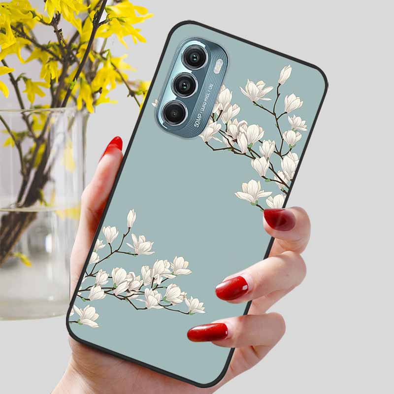 Fashion Lovely Cute Black TPU Silicone Phone Cover for Motorola Moto G Stylus 4G 5G 2022 Protect Soft Bumper Shells Coque Capa