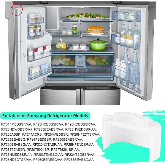 ELECTRAPICK For Samsung Refrigerator Door Flipper,Repair Part For Samsung(Mullion),RF28HDEDBSR Refrigerator Door Repair(White)
