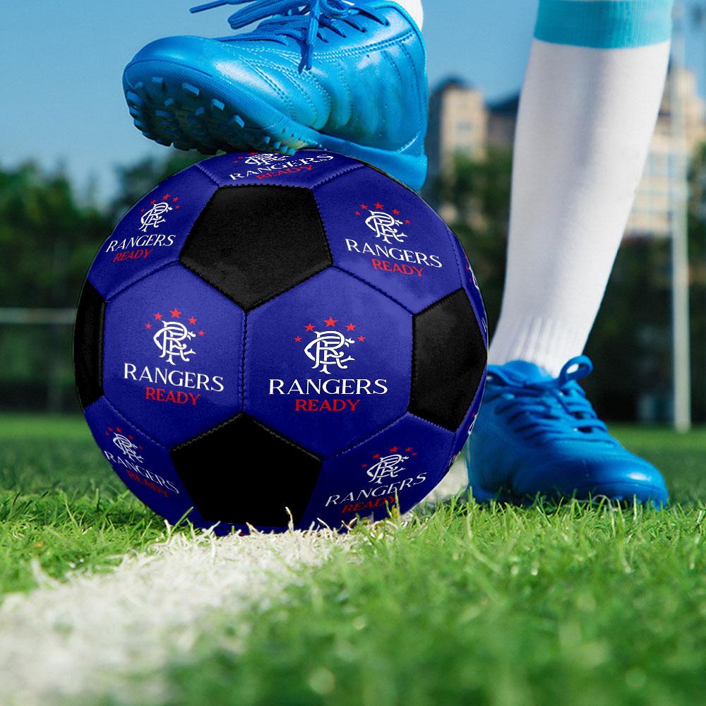 1pc Rangers FC Soccer Ball Size 5 Indoor Soccer Ball Fashion Colorful Backyard Game - Great For Sports Fans Gift HE96