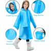 New 20PCS Thickened Children's Raincoat EVA Clothes Outdoor Waterproof Suit Children Transparent Travel Waterproof Raincoat