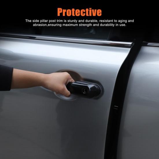 Glossy Piano Black ABS Exterior Door Handle Cover Trim For Lexus LX600 +