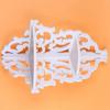 Wall Corner Shelf, 2-Tier White Carved Corner Shelf Corner Display Stand Hanging Corner Shelf for Living Room, Bedroom, Study Room, Home
