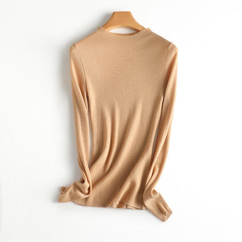 TO PURE Women's Round Neck Wool Knit Sweater