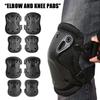 4Pcs/Set Impact Resistance Knee Pads Elbow Pads Professional Sports Protective Gear  Outdoor Cycling