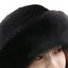 Women Hat Solid Color Fluffy Thickened Ear Protection Dome Winter Coldproof Elegant Russian Hat Faux Fur Headband Streetwear