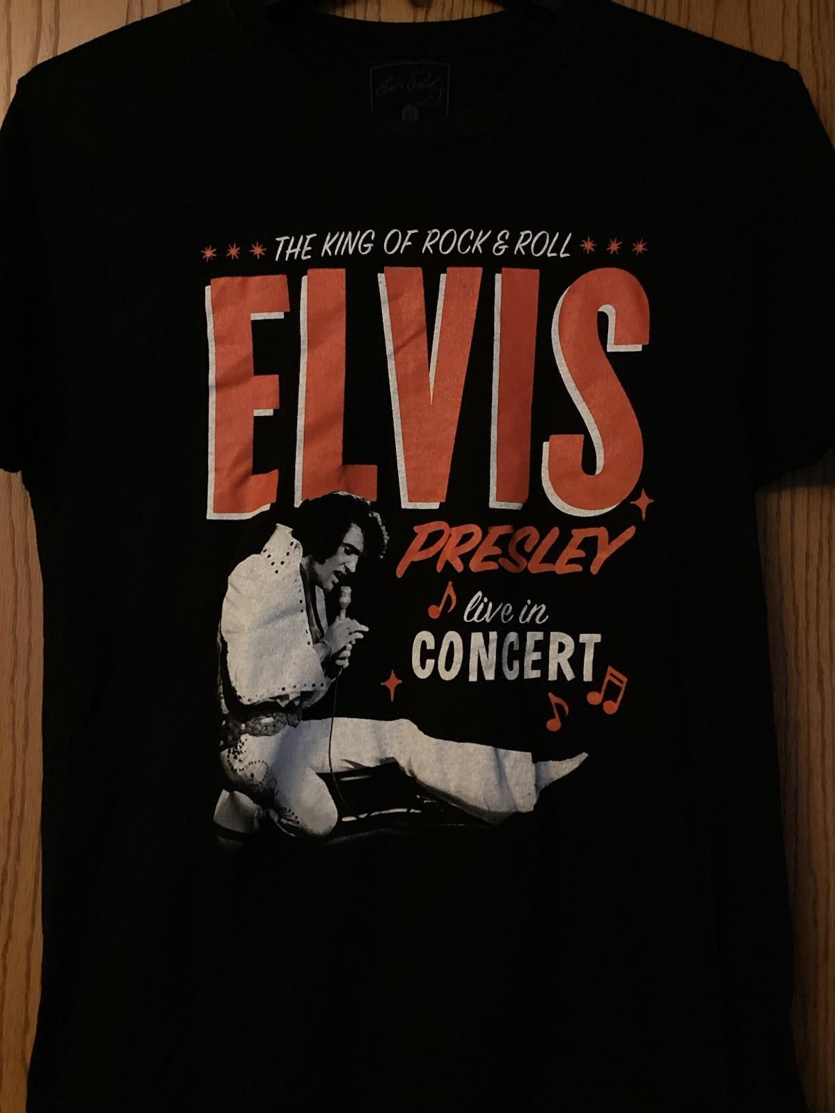 Elvis Presley - “Live In Concert” - Black Shirt - M XXXXL