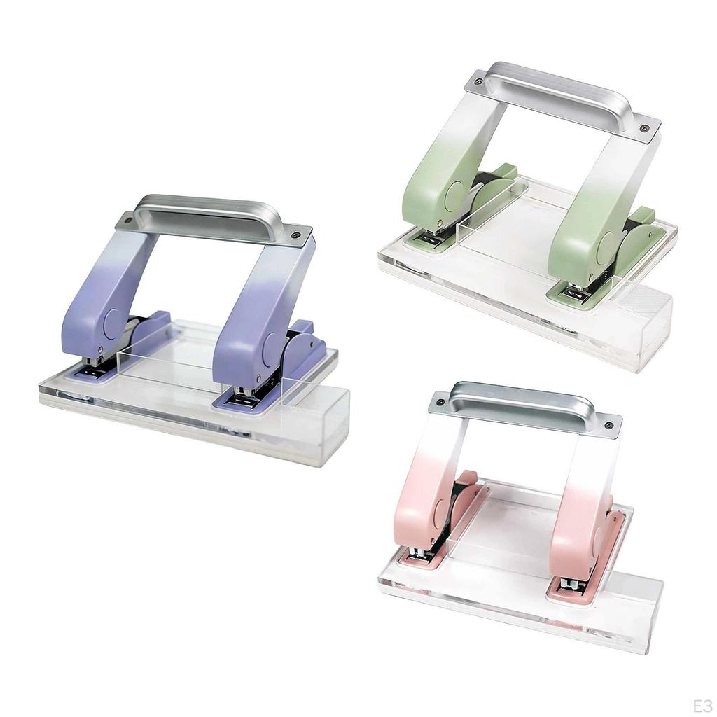 Heavy Duty Double Row Fits 24/6 Effortless with Storage Box Manual Office for Students Commercial