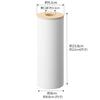 Yamazaki Jitsugyo Bottle Type Tissue Case L Natural Approximately X X RIN Effective Utilization of Space Vertical Tissue Bottle 5982 W9.2 D9.2 H23.8cm