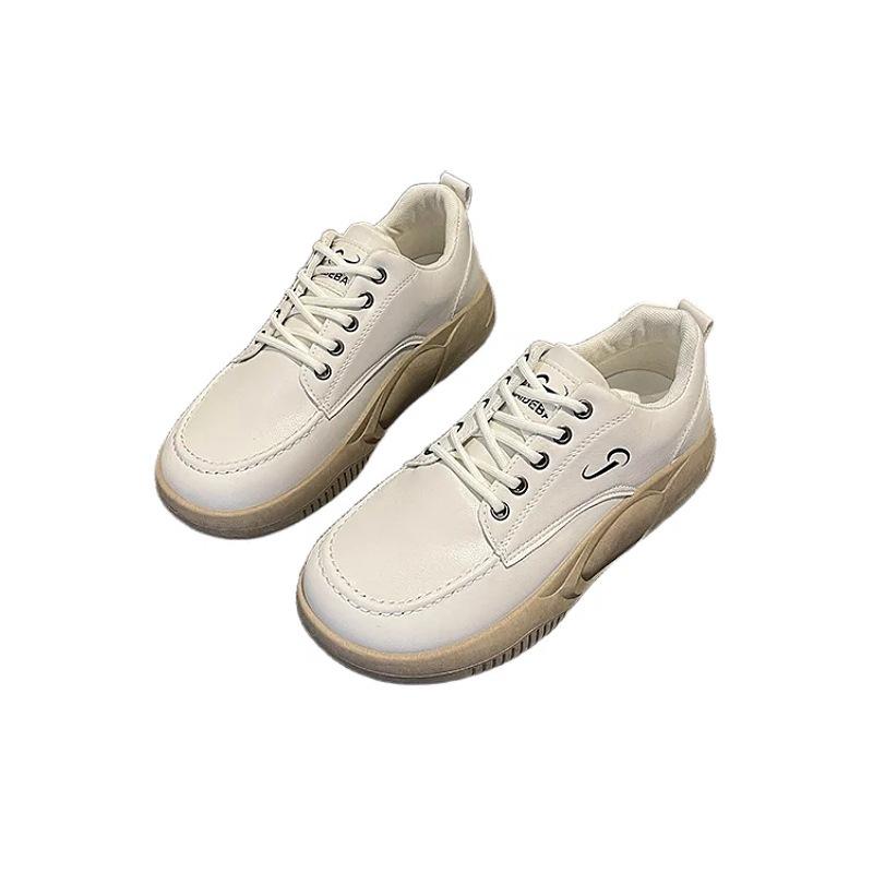 2025 new thick-soled white shoes women's autumn versatile soft-soled fashion sports and leisure shoes travel shoes running shoes women